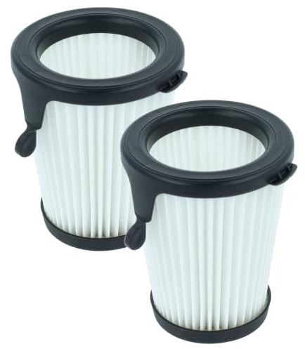 vhbw 2x Staubsaugerfilter kompatibel mit Milwaukee M12 | 0850-20 Staubsauger - HEPA-Filter Schwarz Weiß