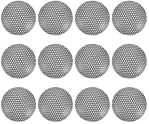 OATIPHO 12Pcs Small Iron Mesh Sound Box Net Cover Microphone Protective Nets for Audio Equipment Loudspeaker Protection