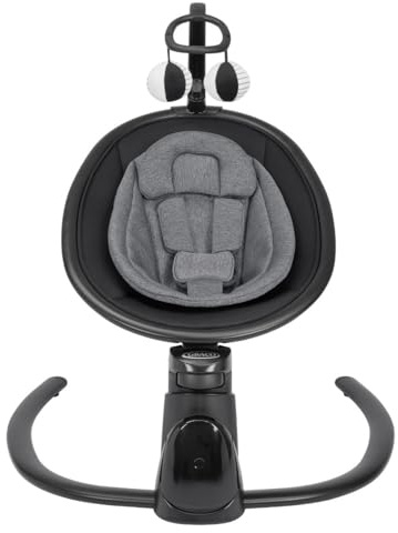 Graco Sway 'n Grow - Chupete Bluetooth con barra de juguetes, adecuado desde el nacimiento hasta aprox. 4 años (0-18 kg), con 6 movimientos de balanceo, vibración de 4 velocidades, música, ajuste de