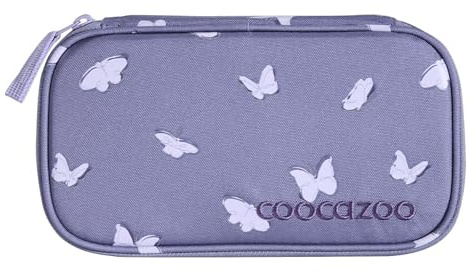 Coocazoo Mäppchen „Reflective Wings”, Flieder, Federmäppchen, reflektierend, großes Hauptfach, Reißverschlussfach mit Klarsichtfach im Deckel, Fach für Geodreieck, Stiftehalter, ab der 3. Klasse