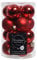 Christmas decorations - Set mit 16 Mini-Weihnachtskugeln, rot, Größe D, 3,5 cm