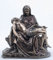 US Michelangelo Pieta-Skulptur aus brüniertem Bronze, 15,5 cm