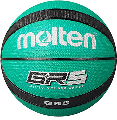 MOLTEN BGR5-GK Basketball, Grün/Schwarz, Gr. 5