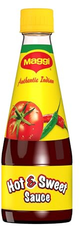 Maggi Hot and Sweet Sauce 400g | Pack of 1 | Sweet and slightly spicy sauce; no artificial colours or flavours; suitable for cooking or dipping