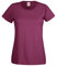 Fruit of the Loom women's value weight t-shirt, lady-fit - Red - Small