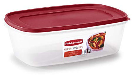 Rubbermaid Easy Find Lids, 2.5-Gallon, Red by Rubbermaid