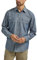 Wrangler Authentics Men's Long Sleeve Classic Woven Shirt Button, Dark Chambray, S