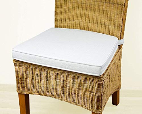 Birsppy Sedexx Larissa Sitzkissen 2er Set Sitzpolster Kissen Stuhlkissen Dekokissen Baumwollmix Creme