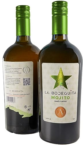 Mojito artesano La Bodeguita, elaborado con Ron dorado añejado, 100% zumo limón ecológico, Hierbabuena y Azúcar moreno integral. Listo para tomar (2)