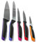 Tupperware Couteau du Chef Noir+Couteau à Pain Bleu+à Tomate Rose+Rouge + Orange