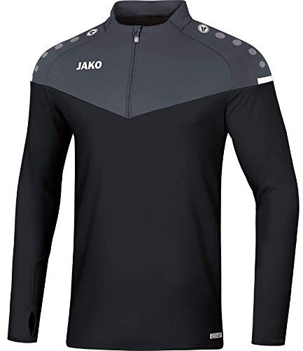 JAKO Herren Champ 2.0 Ziptop, Schwarz/Anthrazit, L EU