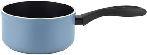 Fagor Maxima Stielkasserolle Induktion 16 cm, Geschmiedetes Aluminium, Dicke 4mm, Antihaftbeschichtung Ökologisch XYLAN Plus ohne PFOA, Geeignet für Alle Herdarten, Glaskeramik, Geschirrspüler, Blau