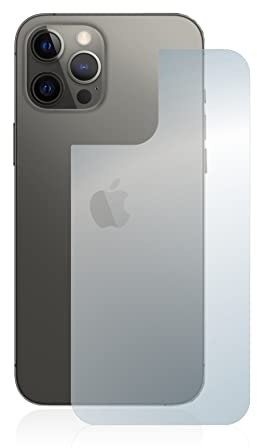 brotect Anti-Glare Glass Screen Protector Matte compatible with Apple iPhone 12 Pro Max (Back) - Anti-Scratch 9H Protection Film