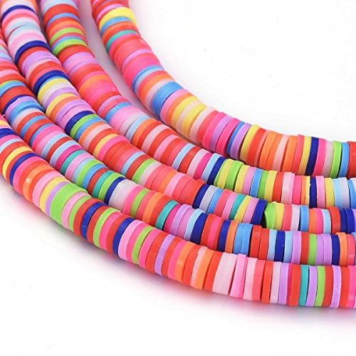 Sadingo Katsuki Perlen (3900 Stück 6mm) zum Auffädeln für Armbänder selber Machen, Kreativ Set für Kinder und Erwachsene