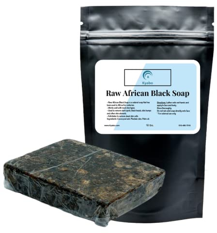 Raw African Black Soap 10 lb. - 100% Pure Natural Organic From Ghana | Body Wash, Face Cleanser, Hair & Soap Bulk