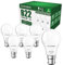 Venforze Bayonet Light Bulbs, 9W(Equivalent to 60W) 2700K Warm White B22 LED Bulb, 940LM A60 Bayonet Bulbs, Non Dimmable BC GLS Energy Saving Light Bulbs, Pack of 6