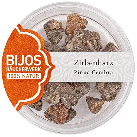 Bitto Räucherwerk im 50 ml PS-Glas Pinus Cembra Siberica aus Sibirien Zirbenharz