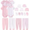 Chamie Baby Kleidung Set: Kurzarm Body für Mädchen und Jungen, Wickelbody, Hosen für Neugeborene