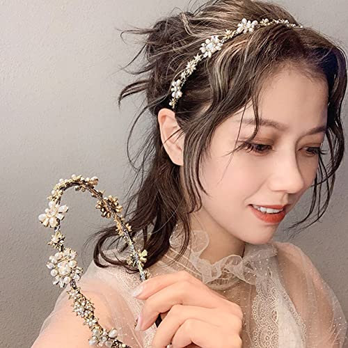 FZSECRIU haarreifen damen elegant, haarreif hochzeit, haarreif glitzer, haarreifen mädchen, haarschmuck hochzeit，stirnband damen glitzer, haarreif mädchen