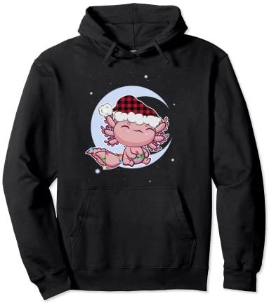 Niedliche Axolotl Haustier-Mütze für Weihnachtsabend, Weihnachtsmann, Kawaii Salamander Pullover Hoodie