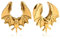 DOEARKO Ohr Tunnel 1 Paare Saddles Flesh Plug Fledermaus Edelstahl für Ohrpiercing Gestreckte (Gold, 8mm)