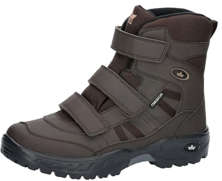 Lico Bottes de neige Wildlife V pour homme, parfaites pour l'hiver et les jours froids, imperméables, antidérapantes, chaudes, marron, 47 EU