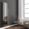 Corwen Chrome Flat Panel Designer Mirroed Radiators Vertical Central Heating 4 Sections 458mm (w) x 1800mm (h) - 2812 BTUs