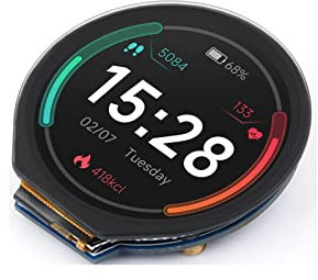 Waveshare 1.28inch Round Touch LCD Display Module for Raspberry Pi,Raspberry Pi Pico,Arduino,240×240 Resolution 65K RGB Colors IPS Screen with GC9A01 Driver and CST816S Chip,SPI/I2C Interface