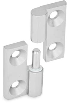 Ganter Normelemente | Aushängbare Scharniere | Edelstahl | GN 337-NI-50-50-A-2-GS | 50x50mm | Anschlag links