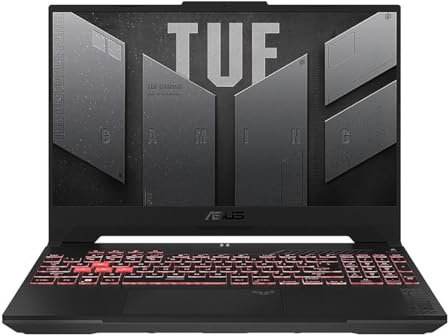 ASUS TUF Gaming F17 (2023) Gaming Laptop, 17.3” FHD 144Hz Display, GeForce RTX 4060, AMD Ryzen 7 7735HS, 16GB DDR5, 1TB PCIe 4.0 SSD, Wi-Fi 6, Windows 11, FA707NV-ES74