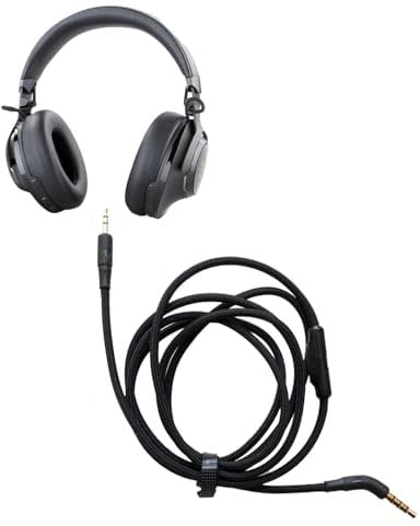V-MOTA Club 950NC Audiokabel mit Mikrofon, kompatibel mit JBL Tour One, Live 660NC, Live 650BTNC, Live 500BT, Live 460NC, Live 400BT Kabel, 2,5 mm auf 3,5 mm Stecker, geflochtenes Nylon (1,2 m)
