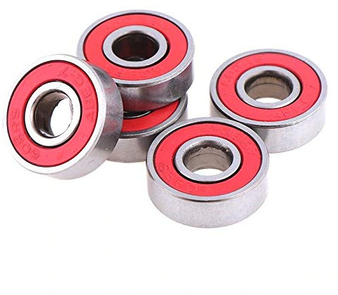 BREAKA 10 Stück rote 608RS Kugellager Skateboard Lager C3 High Speed ​​für Elektromotor