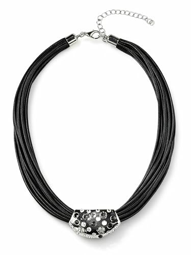 collezione alessandro Kurze Kette Valencia mit Glassteinen