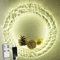 LED Weihnachtskranz Ø40 cm mit 1500 LEDs | Metallkranz/Lichterkranz mit Fernbedienung & Timer - dimmbar | Adventskranz modern & Türkranz Weihnachten beleuchtet | Fensterdeko hängend