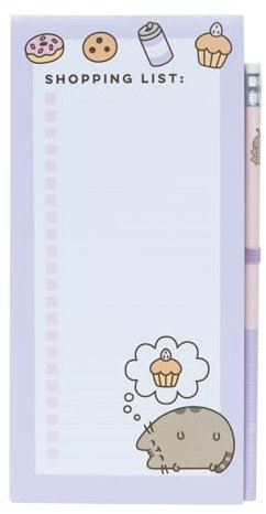 Grupo Erik Notizblock Klein Pusheen Moments - Einkaufsliste Magnetisch Kühlschrank - Notizzettel To Do Liste Block Offzieller Kawaii Merch
