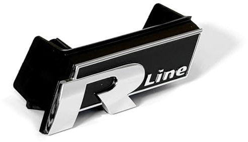 Volkswagen Original Kühlergrill-Emblem R-Line, Schwarz, Metall, bis 20.07.2020, VW Teilenummer: 3G8853948041