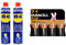 WD-40 Multi-Use Product - Twin Pack 600ml Can - The Ultimate Lubricant, Rust Protection, Penetrant & Duracell Plus D Batteries (4 Pack) - Alkaline 1.5V - 100% Life Guaranteed