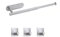 Audlay Handtuchhalter, Tissue Rack, ausziehbarer Handtuchhalter, ausziehbarer Handtuchhalter, Selbstklebender Tissue Rack, einschließlich Handtuchhalter und 3-Bademantel Handtuchhaken (White)