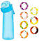 Trinkflasche mit Geschmack, Flasche Starter Set Flasche Original, Trinkflasche 650ml mit 7 Duft Pods Luft Wasserflasche mit Geschmack (G)