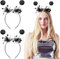 Chuangdi 2 Stück Karneval Haarreifen Kopfschmuck Niedliche Stirnbänder Haarschmuck für Erwachsene Weihnachten Party Kostüm Accessoires(Schwarz,Ausländer)