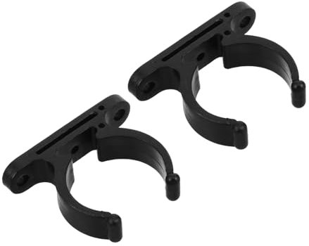 GOOHOCHY 2pcs 1.5-inch Black Nylon Tube Clamp for Yacht Boat Ladder Hooks Marine Deck Seat Pipe Fastener Connector Accessories for Marine Maintenance