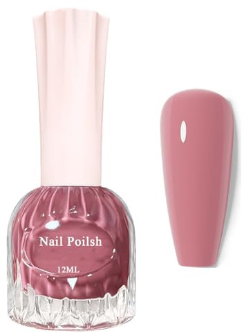 Rosa Nagellack - Schnelltrocknender Nagellack Ohne UV Lampe - Ungiftig Auf Wasserbasis Pink Nail Polish Langanhaltender Chip Resistant für Frauen DIY Nagelkunst Maniküre