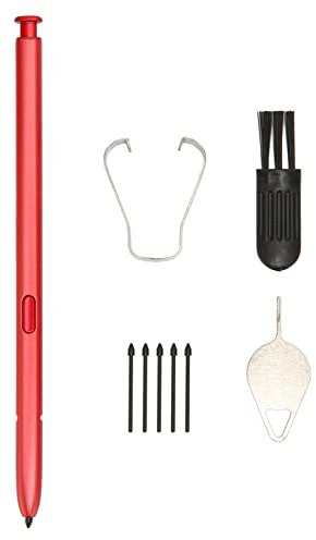 Remplacement du Stylet pour Galaxy Note 10 Lite Red avec Pinceau Tweezers et brosser Le Stylo à écran Tactile à Haute sensibilité (Rouge)