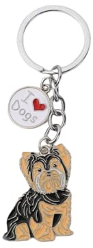 BT Bear Keychain,Dog ID Tag Cute Metal Dog Keychain Keyring Keyfob Bag Charm