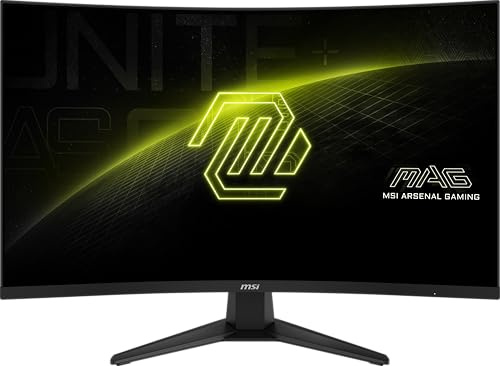 msi MAG 325CQF 32 Gaming Monitor 2560 x 1440 (QHD), 180Hz, Adaptive Sync, HDMI, DisplayPort, VESA Mount, Tilt, Height Adjustable, Speaker, 0.5ms, Black