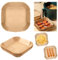 100 Piezas Papel para Freidora de Aire, 18x18 cm Papel Air Fryer Cuadrado, Papels Freidora Aires Desechable Antiadherente, Papels para Freidoras de Aire Dual Zone, para Hornear Asar y Microondas