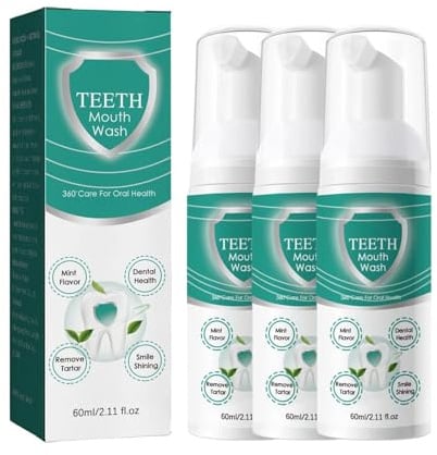 Zahnpasta Schaumzahnpasta, Teeth Whitening Foam Toothpaste, Fluoridfreie Zahnpasta, Entfernt Flecken, Erfrischt den Atem, Reinigt gründlich (3)