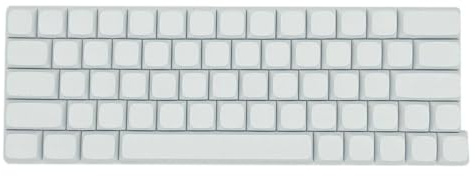 PBT-Tastenkappen, 64 Tasten, minimalistisch, weiß, blanko, für XD64, GK64, SK64, Tastaturen, XDA-Höhe