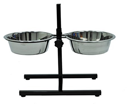Nobby - 72833 - Support pour gamelles - 2 gamelles 2,8 l / 25 cm incluses