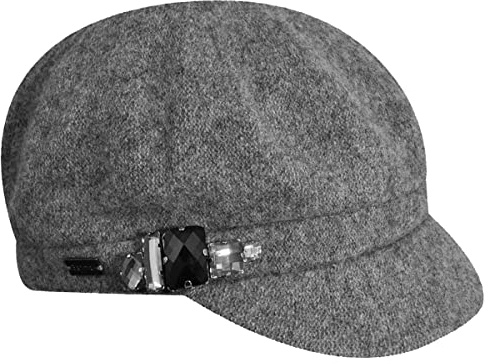 Betmar Unisex Rhinestone Baseball Cap, Grau (Grauer Flanell), One Size